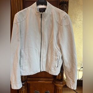 Black&Brown white Cotton Casual Jacket